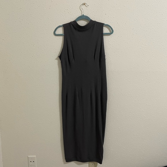 RtA Bandit Dress Jersey Knit Midi Faded Grey - Picture 2 of 12